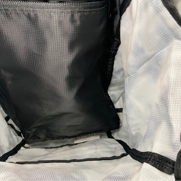 Victoria’s Secret PINK Packable Backpack Belt Bag Black/Gray Abstract Tie Dye - Picture 9 of 11